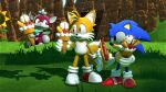 2_tails 3d_(artwork) 5_fingers ambiguous_species anthro blue_body blue_eyes blue_fur canid canine cheek_tuft chili_dog chip_(sonic) classic_sonic classic_sonic_(universe) clothing dessert digital_media_(artwork) eulipotyphlan facial_tuft fingers floating flower food footwear fox fur grass group hedgehog hot_dog ice_cream ice_cream_cone male mammal miles_prower milk multi_tail paws plant quills_(anatomy) roythepichu sega shoes sonic_the_hedgehog sonic_the_hedgehog_(series) sonic_unleashed tail trio tuft wings yellow_body yellow_fur