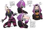 2024 alien anthro bioware clothed clothing deltav dinosaur dromaeosaurid electronic_arts english_text female hi_res humor mask mass_effect prehistoric_species quarian reptile scalie simple_background solo spacesuit speech_box tali&#039;zorah talking_to_viewer text theropod white_background