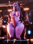 3d_(artwork) absurd_res alien alien_genitalia animal_genitalia areola armor big_areola big_breasts big_nipples big_penis bioware blender_(artwork) bodily_fluids breasts cum cumshot curvy_figure digital_media_(artwork) duo ejaculation electronic_arts female female_focus from_behind_position genital_fluids genitals headgear helmet hi_res hidden_face hips_grab huge_penis krogan male male/female mask mass_effect mostly_nude nipples penis purple_body quarian questionable_consent seurat sex subtitled sweat sweaty_legs sweaty_thighs tali&#039;zorah text thick_thighs thigh_sex urdnot_wrex voluptuous_female wide_hips