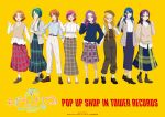  6+girls absurdres akimoto_komachi amnibus asymmetrical_bangs belt black_socks blonde_hair blouse blue_hair boots braid brown_hair checkered_clothes earrings frilled_sleeves frills full_body futari_wa_precure_splash_star gingham gingham_skirt glasses green_hair half_up_braid hand_on_own_elbow hat headband highres hyuuga_saki in-franchise_crossover jacket jewelry kasugano_urara_(yes!_precure_5) kibou_no_chikara_~otona_precure_&#039;23~ loafers long_hair long_skirt long_sleeves medium_hair mimino_kurumi minazuki_karen mishou_mai multiple_girls natsuki_rin official_art pants parted_bangs pink_hair precure purple_hair shirt shoes skirt smile socks standing twin_braids white_shirt yes!_precure_5 yes!_precure_5_gogo! yumehara_nozomi 