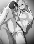  1boy 1girl bottomless breasts censored commentary_request greyscale hair_between_eyes highres kawaruhi large_breasts licking licking_armpit long_hair male_pubic_hair monochrome mosaic_censoring penis pubic_hair pussy rape scowl sex shirt shokuhou_misaki short_hair sleeveless sleeveless_shirt sparkling_eyes standing standing_on_one_leg standing_sex testicles toaru_kagaku_no_railgun toaru_majutsu_no_index tokiwadai_school_gym_uniform vaginal 