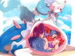 2025 4:3 ambiguous_gender beach belly big_belly detailed_background duo equid equine feral generation_5_pokemon generation_7_pokemon hand_on_own_belly hi_res huge_belly inside internal keldeo kemono legendary_pokemon mammal marine nintendo open_mouth open_smile pinniped pokemon pokemon_(species) primarina sand smile solo tianhua tongue tongue_out vore water x-ray_view