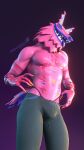 2025 alebrije andy_fangerson animate_inanimate anthro artist_name blue_tongue bottomwear bulge canid canine canis claws clothed clothing denim denim_bottomwear denim_clothing dollymolly323 epic_games finger_claws fortnite fur hi_res jeans living_pinata male mammal muscular muscular_anthro muscular_male navel open_mouth pants pecs pinata pink_body pink_fur red_sclera rounded_star_polygon ruff signature solo star star_polygon teeth text thong tongue tongue_out topless twitter_handle underwear wolf yellow_eyes