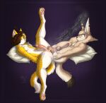anal anal_orgasm anal_prolapse anthro anus ball_tattoo balls big_anus big_balls bodily_fluids butt canid canine catstopher_colombus_(kittykuscell) cum dildo domestic_cat double_dildo duo ejaculation felid feline felis fennec_fox fox freckled_butt freckles gaping gaping_anus genital_fluids genital_piercing genital_tattoo genitals hands-free hi_res highlights_(coloring) kittykuscell loose_anus loose_orifice male male/male mammal markings mole_(marking) mole_on_butt navel navel_piercing nipple_piercing nipples orgasm orgasm_face penis penis_piercing piercing pillow prince_albert_piercing prolapse puffy_anus sex_toy slime spread_butt spreading tattoo tongue tongue_out true_fox vein veiny_penis