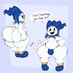 absurd_res atlus belly big_butt blue_boots blue_clothing blue_footwear blue_thong blue_underwear boots bulge butt clothing demon eyewear footwear glasses half_naked hi_res huge_thighs humanoid hyper hyper_thighs imp jack_frost_(megami_tensei) male megami_tensei moobs sega shoes solo tail tailed_humanoid thick_thighs thong underwear virito
