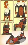 2018 animal_genitalia animal_penis anthro areola balls biped black_body black_nose breasts breath brown_markings butt canid canine canine_genitalia canine_penis canis close-up collar collar_only colored comic dobermann domestic_dog erection fingering fingering_self fox0808 front_view ftm_transformation gender_transformation genitals green_eyes gynomorph hair hand_on_own_head heart_symbol hi_res human human_to_anthro intersex knot looking_at_viewer lying mammal markings masturbation nipples nude nude_anthro nude_female nude_human nude_male on_back open_mouth penis penis_tip pinscher rear_view red_hair seductive shaded sheath sheath_fingering sheath_play simple_background sitting sitting_on_ground smile solo species_transformation spread_legs spreading standing suit_transformation three-quarter_view trans_(lore) trans_man_(lore) transformation transformation_sequence