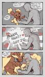 3_panel_comic anthro big_butt breasts brown_body brown_fur buneary butt comic dialogue duo english_text evolution evolution_(transformation) featureless_breasts female fur generation_4_pokemon grey_body heart_symbol hi_res human interspecies lagomorph leporid lopunny male male/female male_human mammal marriage_proposal medium_breasts miistniight nintendo pokemon pokemon_(species) pokephilia rabbit tagme text thick_thighs transformation
