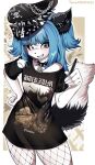 absurd_res anthro black_body black_fur black_nose blue_hair bottomless burzum canid canine canis chain_jewelry clothed clothing collar drawing_pen ear_piercing english_text eyebrows eyelashes femboy fishnet_clothing fishnet_legwear fishnet_pantyhose fluffy fluffy_tail fox fur hair handwear hat headgear headwear hi_res inner_ear_fluff leather legwear long_hair male mammal marble_fox meme meme_clothing military_cap moisha_(tweenstrip) multicolored_body multicolored_fur pantyhose pen piercing red_fox shirt smile solo spikes symbol tail text thigh_highs topwear true_fox tuft tweenstrip white_body white_fur