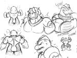 2025 anthro back_muscles biceps body_size_growth bodysuit clothing female flexing flexing_bicep generation_1_pokemon growth guide_lines human human_to_anthro machoke male mammal monochrome muscle_growth muscular muscular_female muscular_male natethegreat nintendo pokemon pokemon_(species) rear_view sequence sharp_teeth simple_background size_transformation sketch skinsuit snout snout_growth solo species_transformation teeth tight_clothing transformation