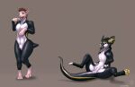 2022 andromorph anus barefoot biped black_body black_sclera blue_eyes bodily_fluids brown_hair bulge clothed clothed_humanoid clothed_male clothing cocofox colored countershade_face countershade_neck countershade_torso countershading digitigrade ear_growth eel featureless_chest feet fingerless_(marking) fish frill_(anatomy) gender_transformation genitals glistening glistening_body growth hair hi_res human_to_feral humanoid hybrid intersex long_tongue male marine markings membrane_(anatomy) membranous_frill motion_lines mta_transformation mti_transformation nude nude_andromorph one-piece_swimsuit open_mouth pawpads pickit presenting presenting_pussy pussy saliva saliva_string shaded sitting sitting_on_ground solo species_transformation spread_legs spreading standing swimwear tail tail_growth tail_growth_in_pants tassel_(pickit) toeless_(marking) tongue tongue_out transformation transformation_sequence unusual_insides white_body white_countershading yellow_eyes yellow_insides yellow_markings yellow_pawpads yellow_pussy yellow_tongue zipper