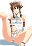  artist_request censored chai_xianghua china_dress chinese_clothes dress lingerie mosaic_censoring panties pussy see-through solo soulcalibur spread_legs underwear 