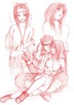  asuma chiba_toshirou genderswap haku haku_(naruto) kurenai_yuhi naruto rule_63 sarutobi_asuma sketch toshirow_chiba yuuhi_kurenai 