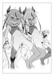  1other 2girls :o ^^^ bar_censor blush border censored covered_nipples dot_nose fingering flat_chest full-face_blush full-package_futanari futanari greyscale headset horns long_hair meika_hime meika_mikoto microphone monochrome multiple_girls navel nipples open_mouth penis precum precum_drip pussy sailor_collar stirrup_legwear takemura_sessyu testicles thighhighs tiptoes toeless_legwear torogao very_long_hair vocaloid white_border wide-eyed 