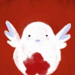 2025 2d_animation abnormality_(project_moon) ambiguous_feral ambiguous_gender animated avian beak belly belly_markings bird blue_beak blue_body blue_feathers blue_wings daww dot_eyes feathers feral flapping_wings frame_by_frame icon lineless lobotomy_corporation loop losteyrie markings multicolored_body multicolored_feathers project_moon punishing_bird red_background red_markings simple_background simple_eyes solo white_body white_feathers wings