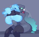 4_fingers 5_fingers ambiguous_gender ambiguous_penetrated anal anal_fluids anal_penetration anus artist_name balls big_balls big_butt big_penis black_sclera blue_anus blue_body blue_eyes blue_hair blue_pseudo_hair bodily_fluids butt chair_position clothing colored digital_media_(artwork) dozighost duo elemental_creature english_text erection eyeliner eyeshadow female female_(lore) fingers fire fire_creature flaming_hair from_behind_position frown genital_fluids genitals ghost glistening glistening_body glistening_butt glistening_genitalia glistening_penis glistening_skin grey_body gynomorph gynomorph/ambiguous gynomorph/female gynomorph_penetrating gynomorph_penetrating_ambiguous hair half-closed_eyes haze_(dozighost) holding_another huge_penis humanoid humanoid_genitalia humanoid_penis intersex intersex/ambiguous intersex/female intersex_penetrating intersex_penetrating_ambiguous legwear legwear_only long_hair long_pseudo_hair makeup male mostly_nude multicolored_hair narrowed_eyes not_furry nude open_mouth penetration penile penile_penetration penis pseudo_hair sex shaded signature simple_background sitting smile smirk spirit stockings stockings_only text thick_thighs thigh_highs two_tone_hair watermark wide_hips