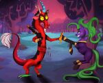 anthro book chimera comic deadpool discord_(disambiguation) draconequus equid equine female feral friendship_is_magic hasbro horse madaraoluv2 male mammal mane-iac_(mlp) mankokat marvel my_little_pony pony power