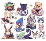  6+boys animal_nose arwing bird_boy body_fur brown_fur character_select digital_media_player falco_lombardi fay_spaniel fox_mccloud frog_boy ipod ipod_nano ipod_nano_4g jumpsuit krystal leon_powalski miyu_lynx multiple_boys panther_boy panther_caroso peppy_hare pigma_dengar purple_jumpsuit slippy_toad star_fox star_fox_2 star_fox_64 star_fox_assault user_pp wolf_o&#039;donnell 