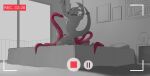 2021 absurd_res aidennguyen17 anal anal_penetration anthro arms_above_head backsack balls bandai_namco barely_visible_balls barely_visible_genitalia bdsm bed bedroom bodily_fluids bondage bound butt chain chained collar cuff_(restraint) cum cum_while_penetrated cumshot detailed_background digimon digimon_(species) digital_drawing_(artwork) digital_media_(artwork) disembodied_tentacle double_penetration ejaculation erection flamedramon furniture genital_fluids genitals hands-free hands_tied hi_res kneeling male monochrome muscular muscular_anthro muscular_male nude_anthro nude_male on_bed oral oral_penetration orgasm penetration penis questionable_consent raised_tail recording restraints sex shackled shackles shaded sketch solo spot_color spreader_bar tail tail_bondage tail_tied tentacle_in_ass tentacle_in_mouth tentacle_penetration tentacle_sex tentacles tentacles_on_male triple_penetration