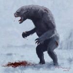aletrixy ambiguous_gender arctic bear biped bipedal_feral blood blood_in_mouth blood_on_face blood_on_hand bodily_fluids claws feral fur ice mammal open_mouth polar_bear sharp_teeth signature snow solo teeth the_terror_(dan_simmons) tongue tongue_out tuunbaq ursine white_body white_fur