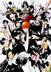  6+boys 6+girls :d abarai_renji alpen_no_koyari ashisogi_jizou_(shikai) ayasegawa_yumichika badge bald black_hair black_headband black_kimono bleach bleach:_sennen_kessen-hen blonde_hair blue_eyes blunt_bangs blush_stickers bob_cut breasts brown_eyes brown_hair cleavage closed_mouth colored_teeth commentary_request dog_boy everyone eyebrows_hidden_by_hair eyepatch facial_hair facial_mark father_and_daughter feet_out_of_frame floating_hair foreshortening frown fukutaichou_badge gegetsuburi_(shikai) glasses green_eyes grin haineko_(shikai) hair_between_eyes haori headband highres hinamori_momo hirako_shinji hisagi_shuuhei hitsugaya_toushirou holding holding_sword holding_weapon houzukimaru_(shikai) iba_tetsuzaemon incoming_attack ise_nanao itegumo_(shikai) japanese_clothes jewelry katana kazeshini_(shikai) kimono kinshara_(shikai) kira_izuru komamura_sajin kotetsu_isane kubo_tite_(style) kuchiki_byakuya kuchiki_rukia kurosaki_ichigo kurotsuchi_mayuri kurotsuchi_nemu kusajishi_yachiru kyouraku_shunsui large_breasts long_hair long_sleeves looking_ahead looking_at_viewer madarame_ikkaku matsumoto_rangiku mature_male medium_hair mohawk mole mole_under_mouth muguruma_kensei multiple_boys multiple_girls mustache necklace nose official_style one_eye_covered oomaeda_marechiyo ootoribashi_roujuurou open_mouth orange_hair parted_bangs parted_lips pink_hair ponytail profile red_eyes red_hair ryuujin_jakka_(shikai) sakanade_(shikai) sasakibe_choujirou scar scar_on_face senbonzakura_(shikai) serious sharp_teeth shikai shinken_hakkyouken short_hair simple_background smile sode_no_shirayuki_(shikai) spiked_hair standing straight_hair sui-feng sunglasses sunken_cheeks suzumebachi_(shikai) sword taichou_haori teeth tobiume_(shikai) ukitake_juushirou unohana_retsu v-shaped_eyebrows wabisuke_(shikai) weapon white_background white_hair white_haori wide_sleeves yamamoto-genryuusai_shigekuni yellow_teeth zabimaru_(shikai) zangetsu_(shikai) zanpakutou zaraki_kenpachi 
