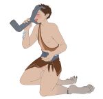 anthro avian avian_feet blush bottomwear bulge claws clothed clothing clothing_lift duo erection erection_under_clothing feathers feet foot_fetish foot_lick foot_on_face foot_play genitals green_eyes half_naked head_grab human humanoid hybrid kneeling licking loincloth loincloth_lift macdaracc male male/male mammal narusewolf nintendo penis rito scuted_legs scutes sequence tenting the_legend_of_zelda toe_claws tongue transformation transformation_through_sex tribal tribal_clothing