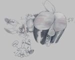 anthro backsack balls bdsm bodily_fluids bondage bound butt butt_slap clwn_inc erection femboy genitals lagomorph latex male male/male mammal multiple_piercings pain piercing punishment slap solo solo_focus spank_marks spanking tears