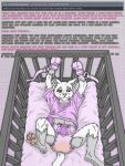 abdl absurd_res anthro balls bdsm bodily_fluids bondage bound butt_slap chastity_cage chastity_device clothing comment crib cuff_(restraint) cuffed_wrists denied dialogue diaper diaper_use domestic_cat embarrassed english_text f3lixc4tus felid feline felis felix_(f3lixc4tus) genital_fluids genitals handwear hi_res humiliation humiliation_fetish male mammal mitten_hands mittens offscreen_character piercing pink_clothing restraints scimitar_(f3lixc4tus) slap solo spank_marks spanking spanking_mark straps text unclean_diaper urine used_diaper wet_diaper wetting wetting_diaper