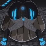 1:1 adreanopolis anthro anus ass_up butt butt_focus chainmail chainmail_lingerie clothing digital_media_(artwork) digital_painting_(artwork) felid feline femboy fur fur_markings genitals glowing glowing_genitalia glowing_markings glowing_penis glowing_tail hi_res legwear male mammal markings medieval medieval_fantasy medieval_shield nude painting_(artwork) pawpads paws penis skyteks solo stockings tail thigh_highs tron_lines ych_clothing