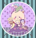  6+boys animal_ears blue_hair blush_stickers brown_hair cat_ears character-themed_food chibi chibi_only closed_eyes food formaggio gelato_(jojo) ghiaccio green_hair grey_hair ice_cream illuso jojo_no_kimyou_na_bouken kemonomimi_mode lion_ears lion_tail male_focus mask melone mini_person miniboy mohawk morino_peko mouse_ears mouse_tail multiple_boys multiple_scoops open_mouth pesci prosciutto_(jojo) punching rabbit_ears rabbit_tail risotto_nero size_difference smile sorbet_(jojo) tail vento_aureo 