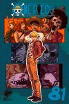  artist_name blonde_hair brook_(one_piece) carrot_(one_piece) cigarette curly_eyebrows facial_hair hair_over_one_eye highres jacket massbluess monkey_d._luffy multiple_boys multiple_girls mustache_stubble nami_(one_piece) one_piece open_clothes open_jacket sanji_(one_piece) signature smoking stubble sunglasses tony_tony_chopper 