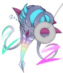  1other ayaka_488 closed_eyes full_body light_trail malamar mega_malamar mega_pokemon no_humans open_mouth pokemon pokemon_(creature) pokemon_focus pokemon_legends:_z-a sleeping sleeping_upright solo solo_focus tagme tentacles white_background zzz 