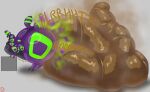 2025 2_tails absurd_res ambiguous_gender arthropod belly big_butt black_belly brown_text bubble_butt butt colored digital_drawing_(artwork) digital_media_(artwork) excessive_feces exoskeleton fart fart_cloud feces feces_pile feral generation_5_pokemon green_body green_text half-closed_eyes hi_res huge_butt hyper hyper_butt hyper_feces izzyjuice multi_tail multicolored_body multicolored_exoskeleton myriapod narrowed_eyes nintendo nude nude_feral onomatopoeia pokemon pokemon_(species) pooping pooping_on_floor purple_body purple_exoskeleton purple_tail quadruped scolipede segmented_body simple_background slightly_chubby slightly_chubby_feral solo sound_effects square stink_fumes tail text white_background wide_hips yellow_eyes yellow_sclera
