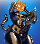 2025 after_transformation balls big_balls big_penis bodily_fluids breasts bulge clothing cum cumshot detailed_bulge ejaculation epic_games erection food for_a_head fortnite fruit genital_fluids genital_outline genitals gynomorph halloween hi_res holding_head holidays huge_balls huge_penis humanoid humanoid_genitalia humanoid_penis implied_transformation intersex kissxmaker latex latex_clothing latex_skinsuit mammal nipple_outline nipples not_furry object_head penis penis_outline plant pumpkin pumpkin_head simple_background skinsuit solo spice_(fortnite) tail thick_thighs tight_clothing topwear transformation vein veiny_penis wide_hips
