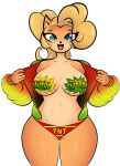 2020 absurd_res activision anthro bandicoot big_breasts breasts clothed clothing coco_bandicoot collarbone crash_bandicoot_(series) digital_drawing_(artwork) digital_media_(artwork) english_description eye_through_hair eyelashes eyelashes_through_hair female flashing flashing_breasts hair hi_res jacket looking_at_viewer mammal marsupial navel open_clothing open_jacket open_mouth open_smile open_topwear pasties portrait simple_background smile solo three-quarter_portrait topwear translucent translucent_hair wallyroo white_background