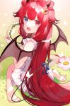  aisagi_(tsu_ya28) dress feet heterochromia horns nijisanji tail wings yuzuki_roa 