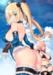  ass aster_crowley bikini dead_or_alive erect_nipples honoka_(doa) marie_rose swimsuits thighhighs torn_clothes 