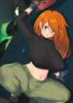  aster_crowley bodysuit erect_nipples gun kim_possible kimberly_ann_possible 