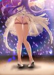  ass azur_lane bondage dress haneru heels pantsu pussy_juice see_through skirt_lift unicorn_(azur_lane) vibrator 