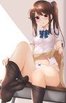  feet minato_ojitan pantsu pantyhose seifuku skirt_lift undressing 