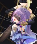  asian_clothes benghuai_xueyuan bondage genshin_impact honkai_impact keqing_(genshin_impact) m.vv pantyhose skirt_lift tagme yuri 