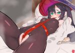  bodysuit genshin_impact johnny_(aaagmgm) mona_(genshin_impact) nopan pussy pussy_juice torn_clothes witch 