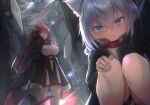  animal_ears aoinu_(aoinu_99) garter horns nekomimi pointy_ears tagme tail 