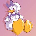 1:1 absurd_res anatid anseriform anthro avian avian_butt avian_feet barefoot bedroom_eyes big_breasts bird blush bodily_fluids breasts clothed clothing clothing_lift cum cum_on_feet daisy_duck disney disney_junior duck feet female flashing flashing_breasts genital_fluids hair hi_res hirothedragon membrane_(anatomy) mickey_mouse's_mixed-up_adventures mickey_mouse_clubhouse mickey_mouse_roadster_racers minnie's_bow-toons narrowed_eyes nipples non-mammal_breasts non-mammal_nipples open_mouth open_smile ponytail purple_clothing purple_shirt purple_topwear seductive shirt shirt_lift sitting smile solo toes topwear webbed_feet wiggling_toes
