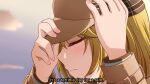  1girl absurdres blonde_hair blurry brown_headwear closed_eyes cloud deerstalker depth_of_field english_text face fullmetal_alchemist hat highres hololive hololive_english jan_azure parody profile scene_reference sky solo subtitled virtual_youtuber watson_amelia 