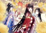  >:) 5girls :d architecture black_hair black_shirt blue_eyes blue_hanfu blunt_bangs braid braided_bangs braided_bun brown_eyes brown_hair chinese_clothes chrysanthemum closed_mouth colored_eyelashes commentary_request covering_own_mouth cowboy_shot day double_bun dragon_print east_asian_architecture expressionless falling_petals floral_print flower flower_in_eye freckles frilled_sleeves frills futsutsukana_akujo_de_wa_gozaimasu_ga gen_kasui green_shawl grey_hanfu grey_shawl hair_bun hair_flower hair_ornament hair_rings half-closed_eyes hand_fan hand_to_own_mouth hanfu highres hime_cut holding holding_fan kin_seika kou_reirin lattice light_particles lineup long_hair long_sleeves looking_at_viewer mole mole_under_eye multiple_girls official_art ohitsuji_ei orange_hanfu orange_shawl parted_bangs patterned_clothing peony_(flower) petals pink_lips profile purple_eyes purple_hair purple_shawl ran_houshun red_hanfu red_robe robe see-through_clothes see-through_shawl shawl shirt shu_keigetsu sidelocks sideways_glance single_hair_bun sleeves_past_fingers sleeves_past_wrists smile standing symbol_in_eye tangzhuang tassel tassel_hair_ornament teeth tuanshan upper_teeth_only v-shaped_eyebrows very_long_hair wavy_hair white_hanfu wide_sleeves yellow_petals 