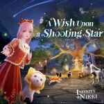  3d 3girls absurdres ahoge album_cover argyle_bow artist_request black_bow black_bowtie black_shoes black_vest blonde_hair blue_sky boots bow bowtie bowtie_cat brown_boots brown_eyes brown_vest calico_(pattern) calico_cat cat cloak closed_mouth cobblestone collared_jacket collared_shirt company_name copyright_logo cover cowboy_shot dress ear_covers earrings english_commentary english_text eyelashes eyeshadow faewish_sprite fairy fireflies floof_(infinity_nikki) frilled_dress frilled_jacket frilled_shirt_collar frilled_sleeves frills from_behind hair_bow hair_ornament hair_rings hand_on_own_chest happy hat height_difference high-waist_skirt highres hood hood_up hooded_cloak in-universe_location infinity_nikki jacket jewelry kneehighs lamppost large_bow lipstick logo long_hair long_skirt long_sleeves longstocking_(infinity_nikki) low_twintails makeup medium_dress meteor_shower momo_(nikki) mountainous_horizon multiple_girls navel night nikki_(nikki) nikki_(series) nonoy_(infinity_nikki) offering_hand official_art ofuda pink_hair pink_lips pleated_dress pleated_skirt pocket print_skirt puffy_long_sleeves puffy_short_sleeves puffy_sleeves red_bow red_bowtie red_eyeshadow red_hair red_jacket red_skirt sailor_collar shiba_inu shirt shirtcat_(infinity_nikki) shoes shooting_star short_hair short_sleeves single_hair_ring skirt sky sleeves_past_wrists smile socks star_(sky) starry_sky tailcoat timis_(infinity_nikki) title town traditional_bowtie tree twintails vest whiskers white_cat white_dress white_sailor_collar white_shirt white_socks wind_chime witch_hat yellow_cloak yellow_dress yellow_hat 