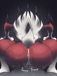 3:4 absurd_res anthro anus big_butt butt duo female female_on_top first_person_view fur generation_7_pokemon genitals hi_res huge_butt human lycanroc male male/female mammal midnight_lycanroc nintendo nude on_top penetration pink_anus pokemon pokemon_(species) rear_view red_body red_fur sex text thick_thighs unfunnybill vaginal vaginal_penetration vulva white_body white_fur wide_hips