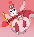 anthro chikn_nuggit clean_diaper clothed clothing cupid diaper diaper_only digital_media_(artwork) hawt_saus_(chikn_nuggit) hi_res holidays male mammal rodent sciurid solo topless tree_squirrel valentine's_day vforvictini wearing_diaper