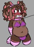 2026 anthro arm_warmers armwear belly bikini blush bodily_fluids brown_body brown_fur bulge canid canine canis clenched_teeth clothed clothing collar crossdressing crossdressing_male dallas_(lyraarts) digital_media_(artwork) domestic_dog eyeliner eyeshadow fur hands_behind_back heart_fur_pattern kneeling leash leashed_collar legwear lipstick looking_away lyraarts makeup male mammal moobs nipple_outline panties pattern_arm_warmers pattern_armwear pattern_clothing pattern_legwear pattern_thigh_highs pigtails pink_arm_warmers pink_armwear pink_bow pink_clothing pink_collar pink_legwear pink_thigh_highs poodle purple_bikini purple_clothing purple_eyeshadow purple_lipstick purple_panties purple_swimwear purple_underwear slightly_chubby slightly_chubby_male solo striped_arm_warmers striped_armwear striped_clothing striped_legwear striped_thigh_highs stripes sweat swimwear teeth thigh_highs two-piece_swimsuit underwear