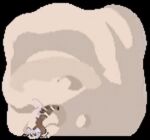 animated anthro belly black_background blue_hair brown_body brown_fur burping carina_(magitechbat) fatal_vore female fur hair humanoid low_res mammal mouse murid murine pink_tail rodent simple_background size_difference solo stormyrange tail tan_belly tan_stripes vore